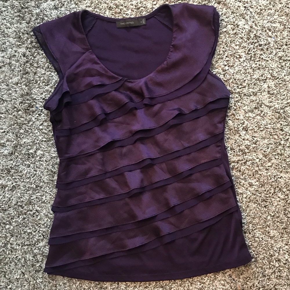 Purple Ruffled Top